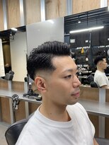 リレーションメンズヘアー(RELATION MEN'S HAIR)&nbsp;スパイキーショートブルーブラックフェザーパーマサーフカール