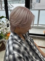 スタンド 博多(STAND)&nbsp;センターパート/ホワイトピンク