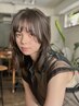 【渡辺指名】透明感ブリーチなしカラー+カット+3stepトリートメント[恵比寿]