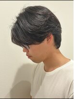 ヒュイル バイ ニアウ(Hwyl by Niau) メンズマッシュセンターパートスパイラルパーマニュアンスパーマ