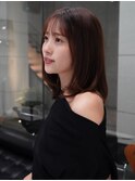 ラベンダーブラウン　ミディアムレイヤー