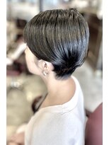 サーティエイト(38)&nbsp;うなじ美人ハンサムショート/カット/ボブ/黒髪スタイル/元町/