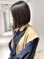 エン バイ ユアーズヘア 銀座店(eN° by youres hair) タッセルボブ 切りっぱなしボブ 韓国ボブ 地毛風縮毛矯正 銀座