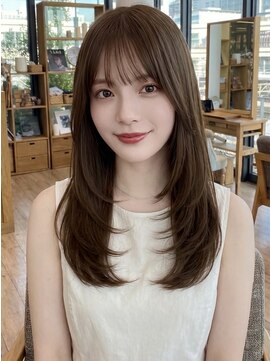 ランド(RaND) セミロングレイヤー+ワンカール内巻き