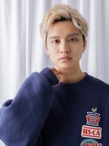 モッズヘアメン 名護大東店(mod's hair men) かき上げホワイトブロンドフェザーパーマa名護大東