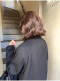 ボブ×チョコレートカラー