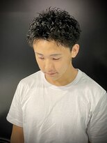 アウル 心斎橋(owl) 【ワンカールスパイキーショート】バーバー/メンズカット/men's