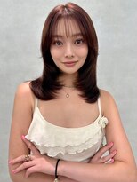 アッシュ 浦安店(Ash)&nbsp;ワンカールで作る　シースルバング　レイヤーカット
