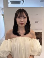エイチ 梅田(H)&nbsp;アンブレラカラー外ハネボブウルフボブグラデーションカラー50代