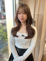 アクシス 栄店(`AXIS)&nbsp;森崎ワンホンレイヤー/ミルクティーブロンド/ダークブルー/栄