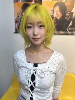 ジュール 池袋(Joule) 目を引く高発色♪イエローカラーで個性派ハイトーンヘア◎