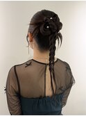 【ヘアセット】タイト×編み下ろし×カチモリ(大手町)