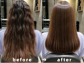 エノア 青山(ENORE)の写真/理想の美髪を叶える＊髪質改善/弱酸性縮毛矯正が得意なENORE！自分史上最高の艶髪へ