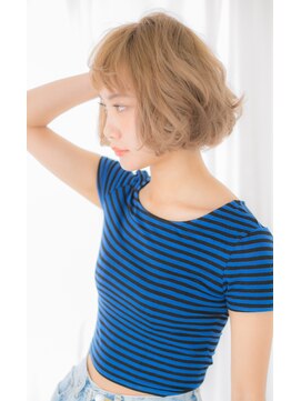 スタジオ ノル(studio noll) シースルーショートバングが可愛い☆ナチュラル透明感ボブ