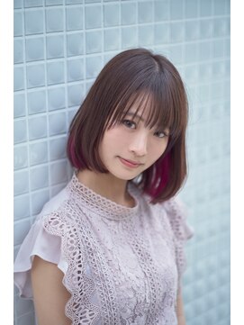 アンブル リュクス 池袋(amble luxe) インナーカラーボブ
