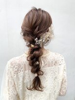 結婚式 二次会 パーティー ヘアアレンジ ヘアセット K09-13