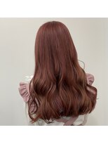 ラフ 原宿(L.a.a.g.f harajuku)&nbsp;チェリーピンク×サクラピンク　インナーカラー@原宿