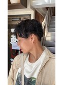 王道マッシュ×スパイラルパーマ