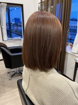 コアフィールフィス(COIFFURE fils)&nbsp;《見附　今町》M3D ミディボブ　透け感カラー