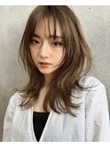 大人フェミニン艶ベージュカラー/錦糸町/オージュア