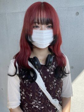 ゲーム 吉祥寺店(GAME) ダブルカラー赤髪ベージュカラーケアブリーチハイトーンカラー