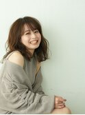 フォギーベージュ×波ウェーブ