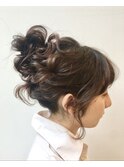 お団子ヘアアレンジ☆