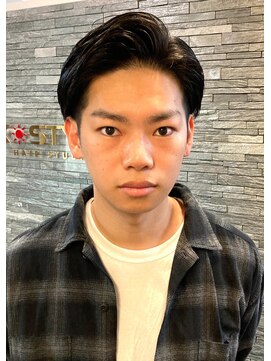 ケースタイル ヘアスタジオ 有楽町本店(K-STYLE HAIR STUDIO) アップバング/ツーブロック/7:3スタイル/毛流れセット