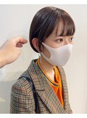 コンパクトで透明感のあるショートボブ