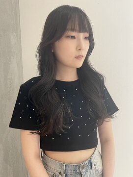 ヨーク(YOKE) 【 YOKE 】ロングレイヤー暗髪艶髪シアーグレージュ