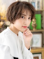 カバーヘア ブリス 大宮西口(COVER HAIR bliss) シースルーバングゆるふわ小顔ボブショートc3大宮20代30代40代