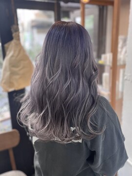 リッカ(RICCA) 【ダブルカラー】グラデーションパールラベンダーカラー♪