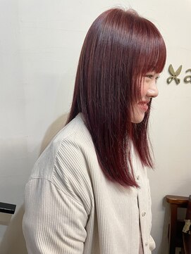 ヘアメイク アンジー(hair make anjii) チェリーレッド