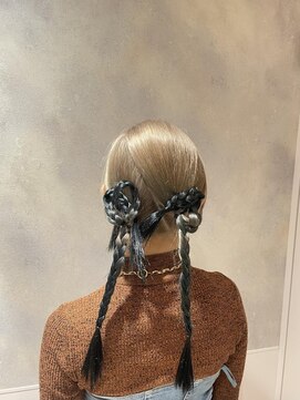 フェイス 石川町 (FACE) 結婚式お呼ばれヘア/ルーツカラー/ハイトーンアレンジ/石川町