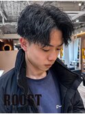 波巻きツイストスパイラルパーマ