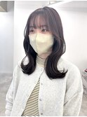 韓国/顔周りレイヤー/艶髪