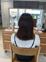 髪質改善ストレート施術前・3回目来店時