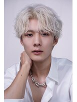 リップスヘアー 銀座(LIPPS hair) ハイトーンセンターパート