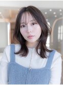 20代30代ミディアム顔周りレイヤーカット髪質改善トリートメント