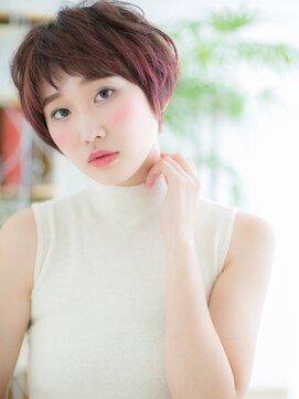 ネル 仙台(Nelu) 仙台/髪質改善/チェリーレッドフェイスフレーミング!ミニウルフc