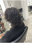 スパイラルパーマ　スーパーウルフカット