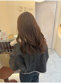 ブリーチなしオレンジブラウン＊髪質改善TR＊Zina Maison札幌