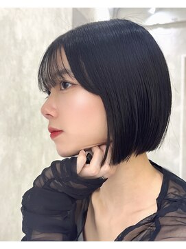 ロンドアヴァントゥス 池袋(Lond aventus) 韓国レイヤー/韓国風/ボブ/髪質改善/黒髪/ブリーチなし〔池袋〕