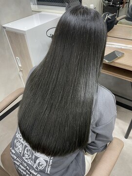 テーラヘアー 高座渋谷店(TELA HAIR) マットグレー×縮毛矯正