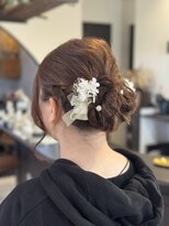 ビジョルノ つくばみどりの店(Begiorno) 20代30代40代♪大人可愛いブラウンカラーゆるふわローポニー
