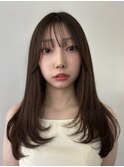透明感たっぷりブラウンカラー×レイヤーカット