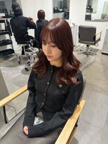 エス 大阪梅田店(es) ダブルカラーで作る大人ピンクブラウンカラー
