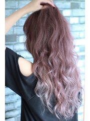 ★hair LOGiA★　〇ヌーディピンクのグラデーションColor