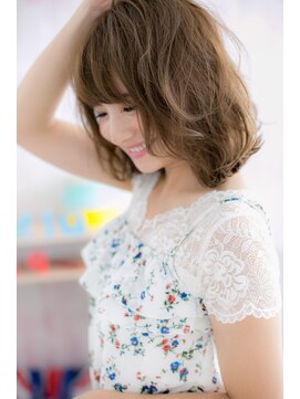 ミック ヘアアンドビューティー 大山店(miq Hair&Beauty) くびれカールでガーリーミディ♪a