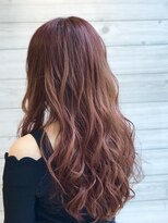 ジーナ 札幌(Zina)&nbsp;ピンクカラー愛されゆるウェーブロング・イルミナ・トワイライト